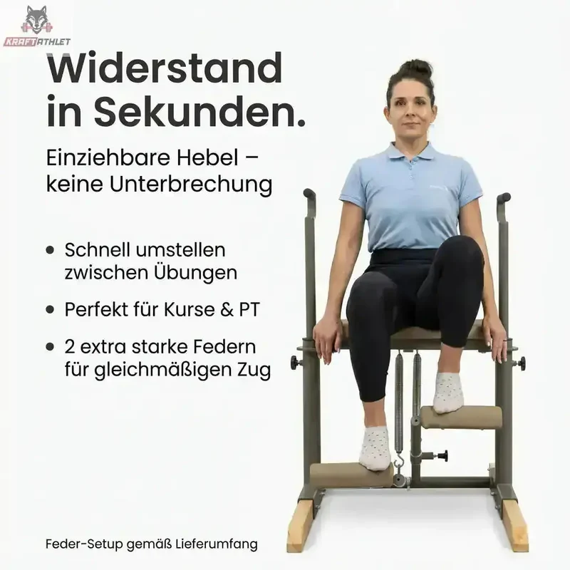 Hegren Pilates Chair TALMA 62CH – Doppel-Pedal-System