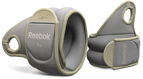Reebok Gewichtsmanschetten Handgelenk, Paar 2x 0,5kg/ Farbe: Blau/Grau