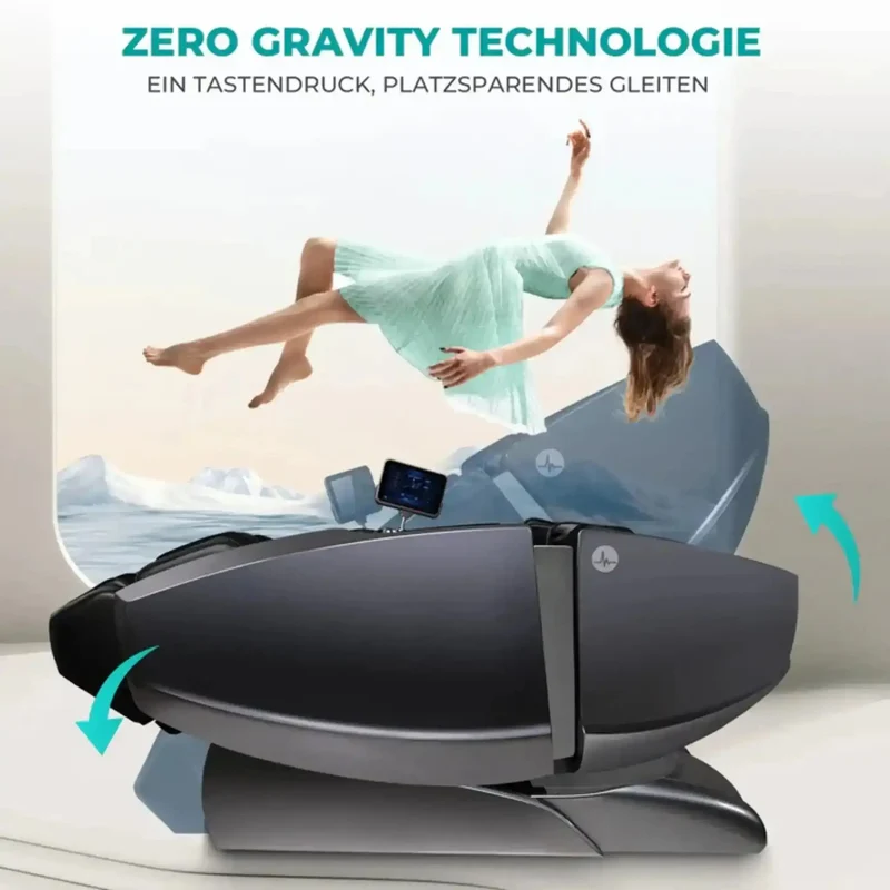 NAIPO Model L Space Capsule Massagesessel – 4D Pro, 121 cm S+L-Schiene, 24 Programme