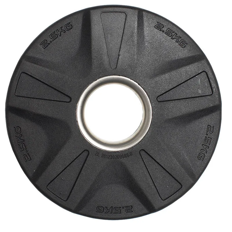 CARDIOfitness Olympia-Hantelscheibe Gummi mit Stahleinsatz 50mm 2,5kg