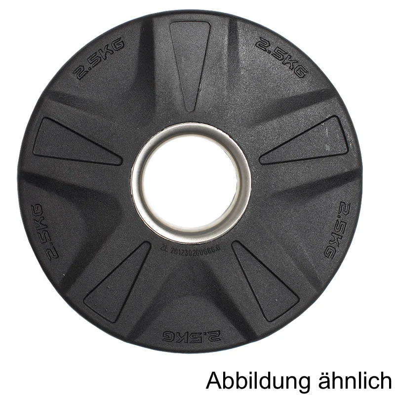 CARDIOfitness Olympia-Hantelscheibe Gummi mit Stahleinsatz 50mm 1,25kg