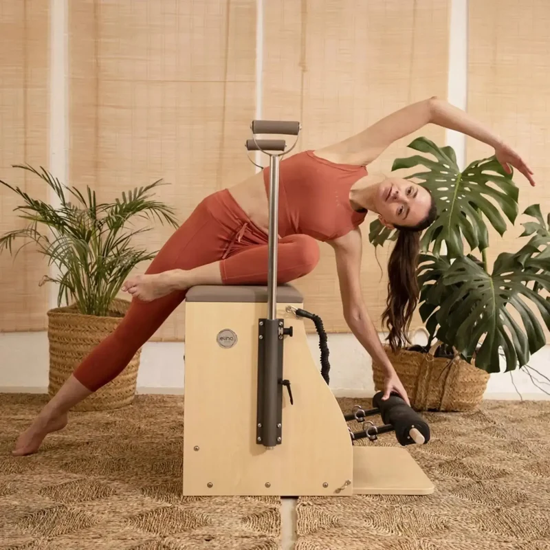 Elina Pilates Combo Chair Compact Wood Pilates Chair Elite Series