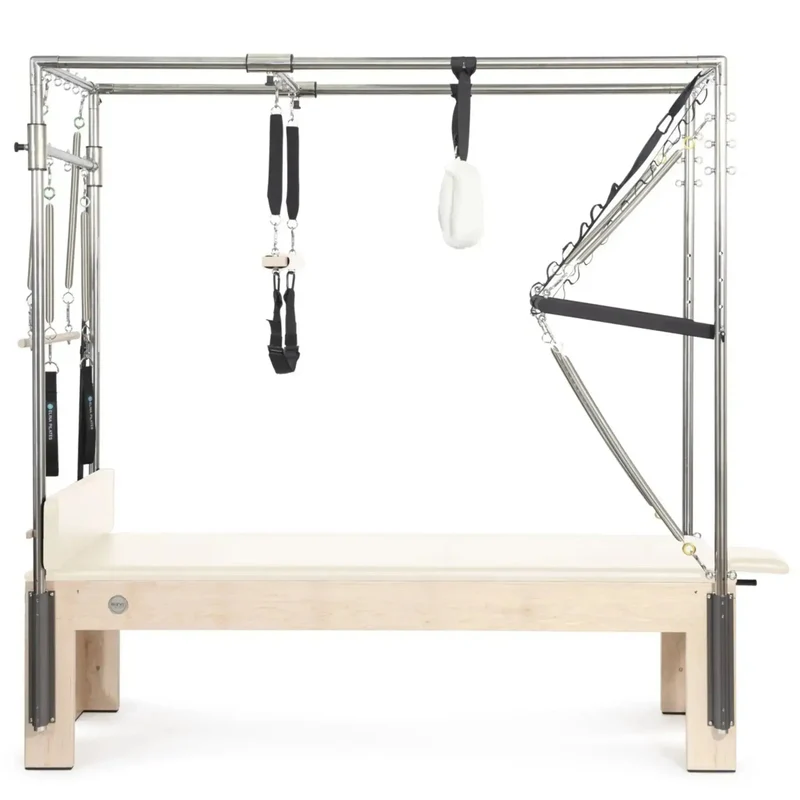 Elina Pilates Wooden Cadillac – Klassisches Holz-Design Premium, Ivory