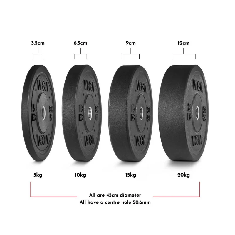 FUEL Fitness by VEGA Bumper Plates/ Olympia Hantelscheiben