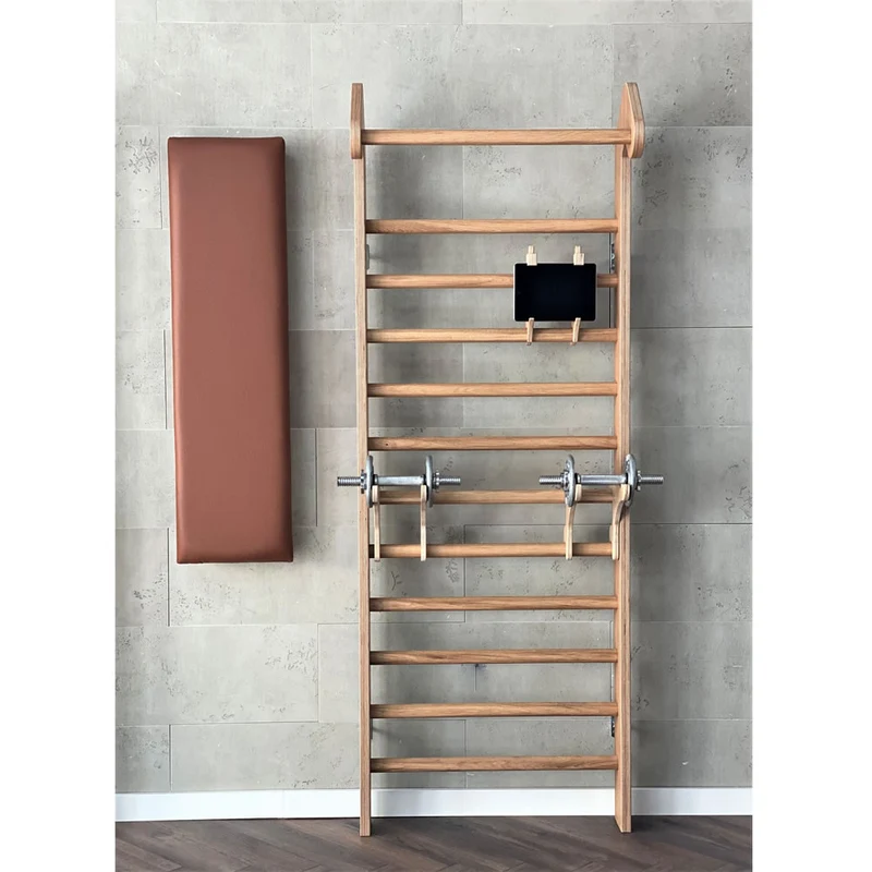Heimholz Hantelhalter für Sprossenwand