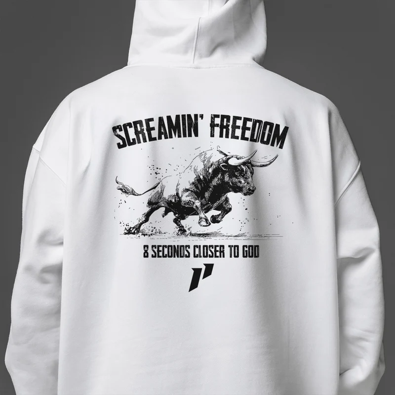 Screamin' Freedom Bull Hoodie