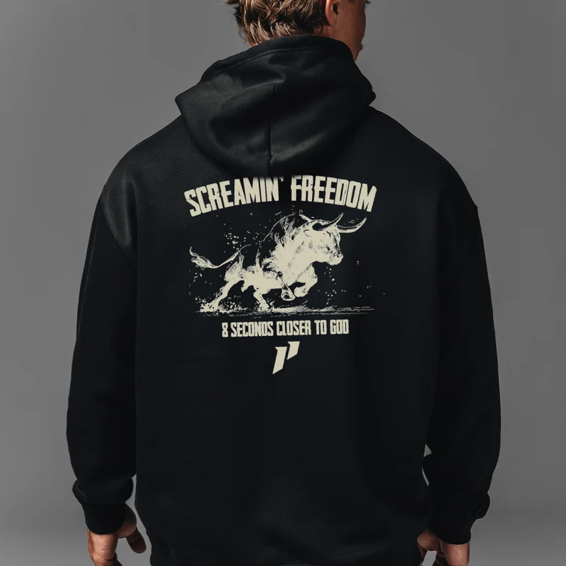 Screamin' Freedom Bull Hoodie