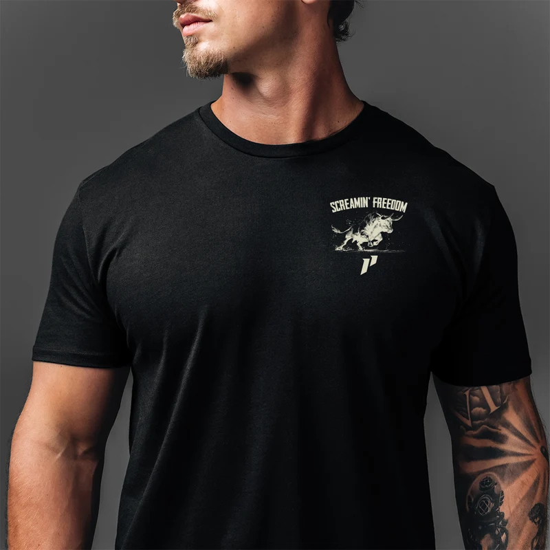 Screamin' Freedom Bull Tee