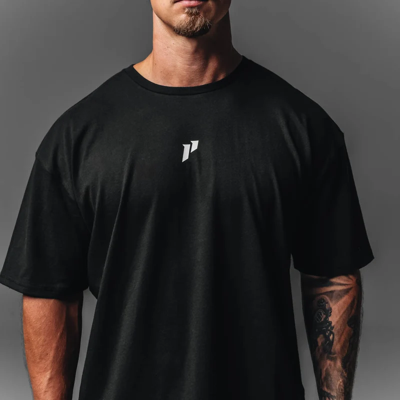 Checked Lifting Oversized Tee