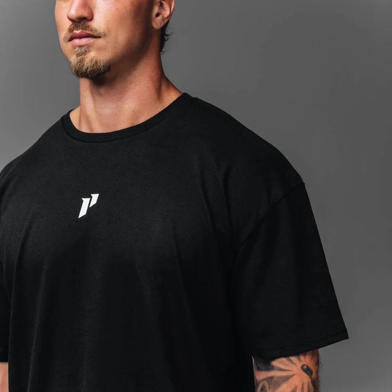 Checked Lifting Oversized Tee