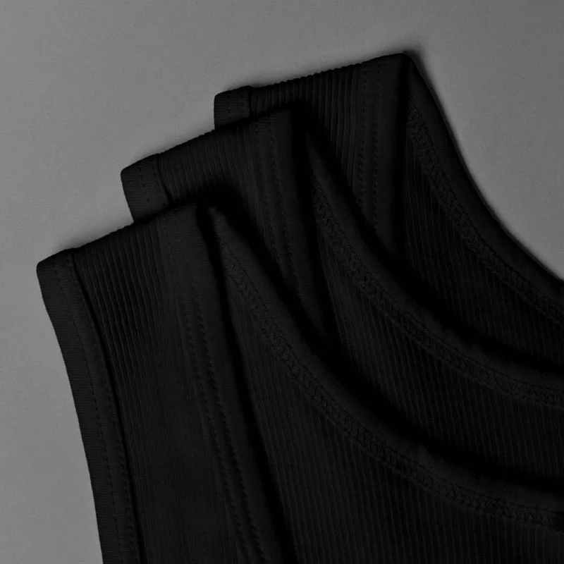 Crest Ribbed Tank - 3pk