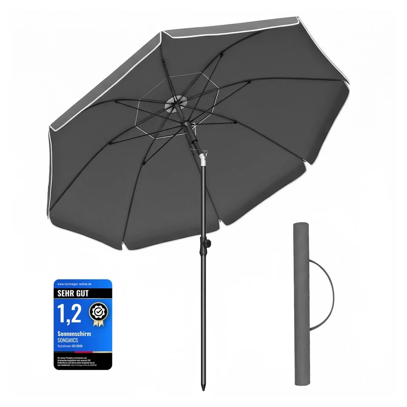 Sonnenschirm für Strand mit UPF 50+ UV-Schutz