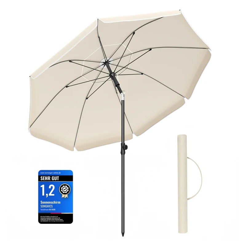 Sonnenschirm für Strand mit UPF 50+ UV-Schutz