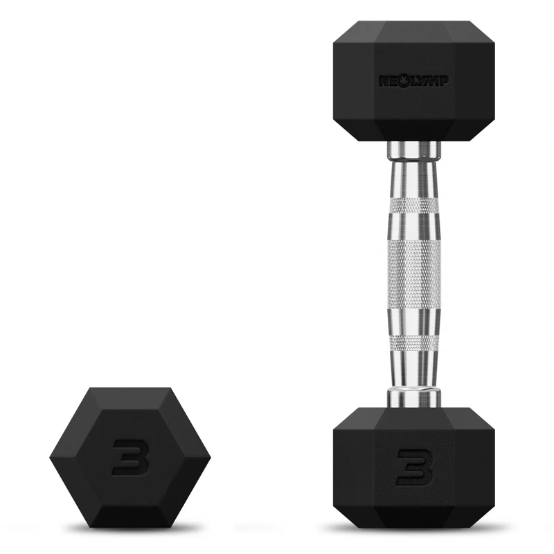 Hexagon Hanteln mit TPU-Ummantelung, 2er Sets 1 bis 50 kg
