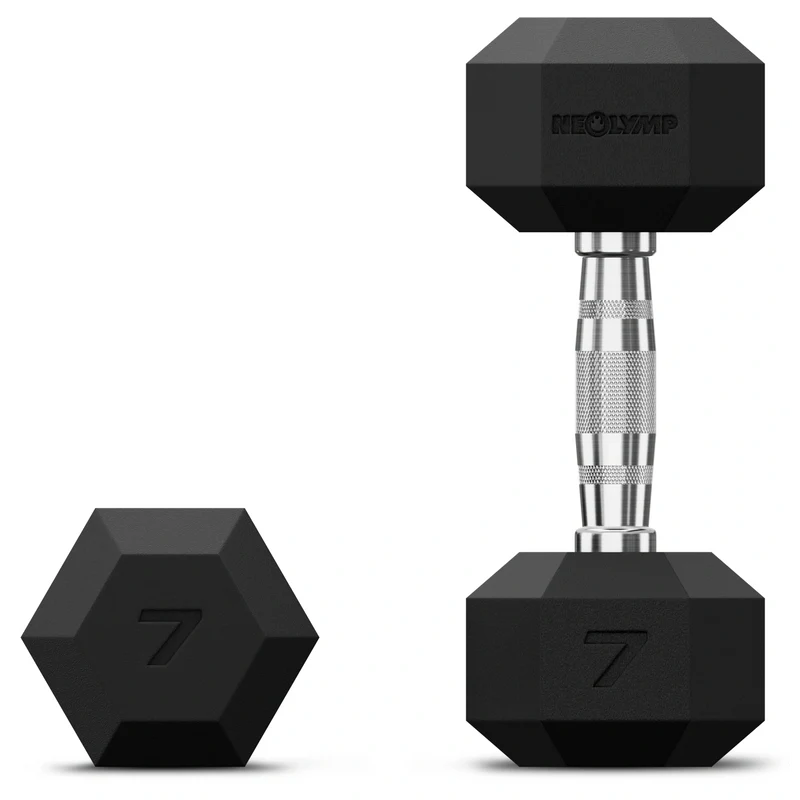 Hexagon Hanteln mit TPU-Ummantelung, 2er Sets 1 bis 50 kg