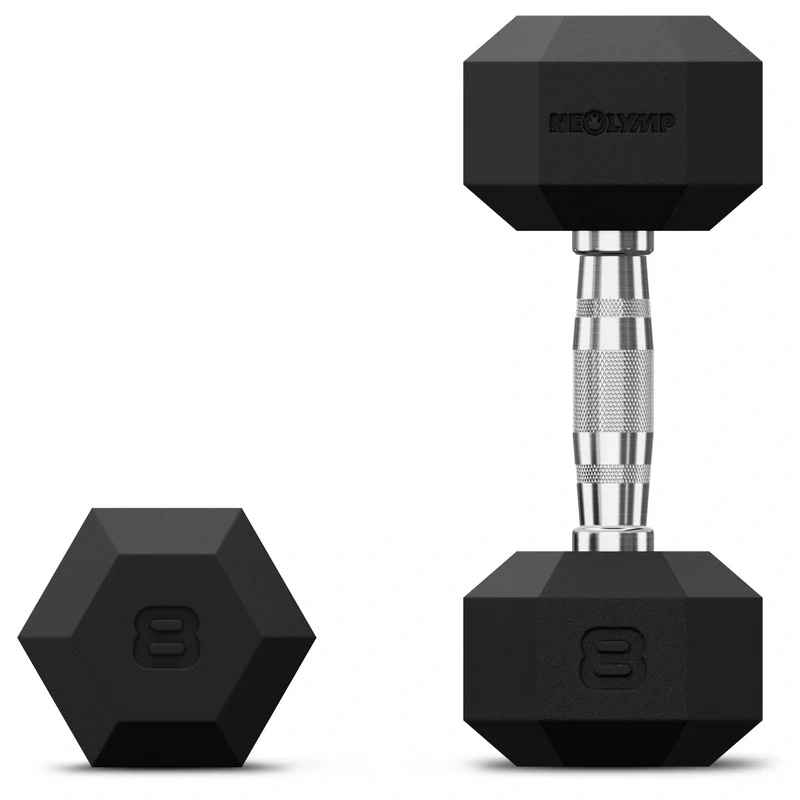 Hexagon Hanteln mit TPU-Ummantelung, 2er Sets 1 bis 50 kg