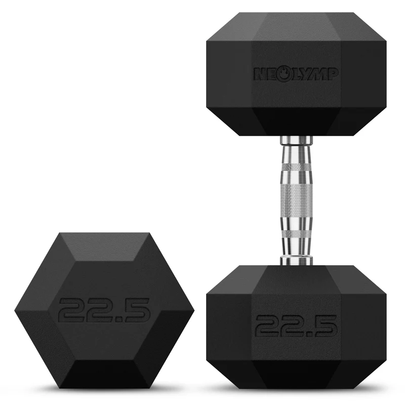 Hexagon Hanteln mit TPU-Ummantelung, 2er Sets 1 bis 50 kg