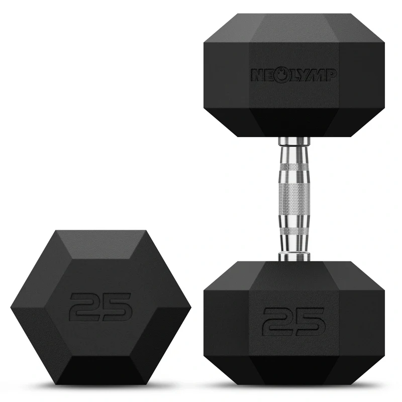 Hexagon Hanteln mit TPU-Ummantelung, 2er Sets 1 bis 50 kg