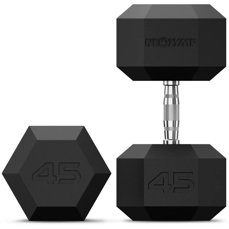 Hexagon Hanteln mit TPU-Ummantelung, 2er Sets 1 bis 50 kg