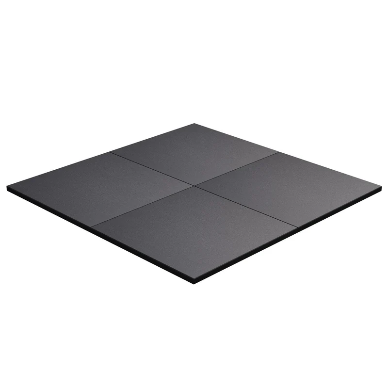 Bodenschutzmatte aus Gummi 50x50/100x100 cm mit 2 cm Dicke