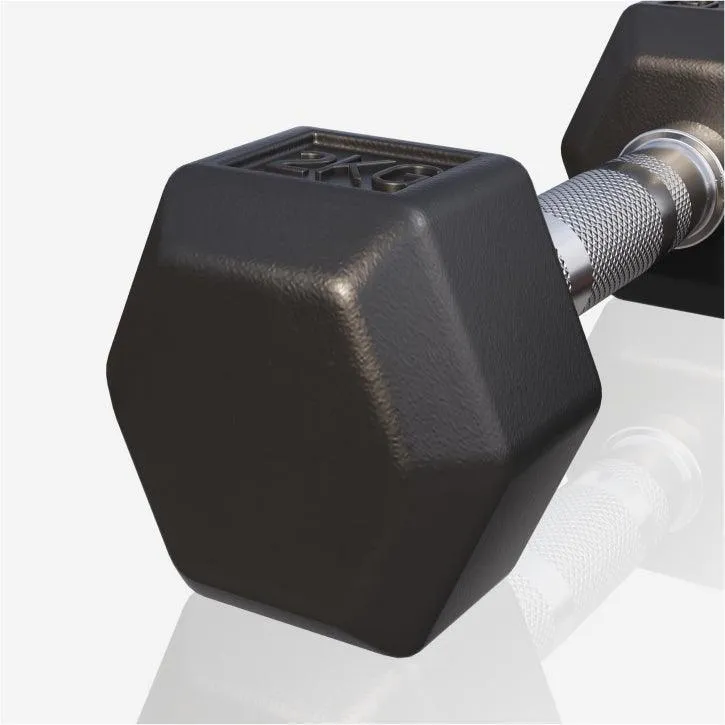 Kurzhantel Hexagon Gummi 2 - 50 kg