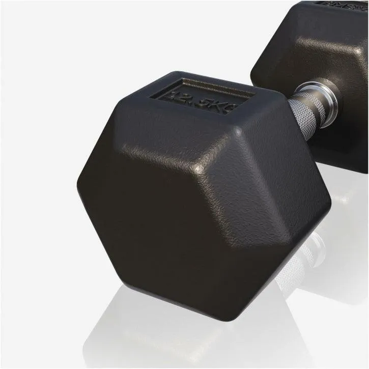 Kurzhantel Hexagon Gummi 2 - 50 kg