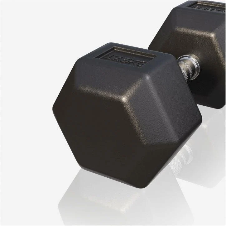 Kurzhantel Hexagon Gummi 2 - 50 kg