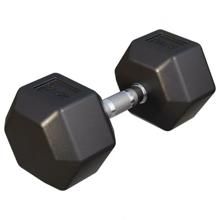 Kurzhantel Hexagon Gummi 2 - 50 kg