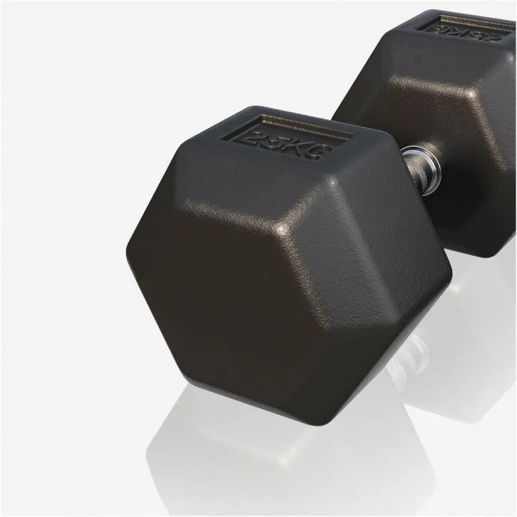 Kurzhantel Hexagon Gummi 2 - 50 kg