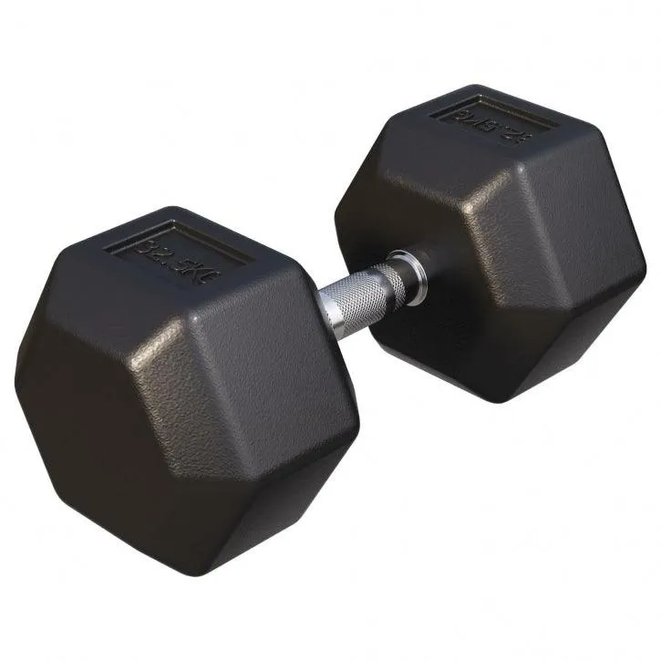 Kurzhantel Hexagon Gummi 2 - 50 kg