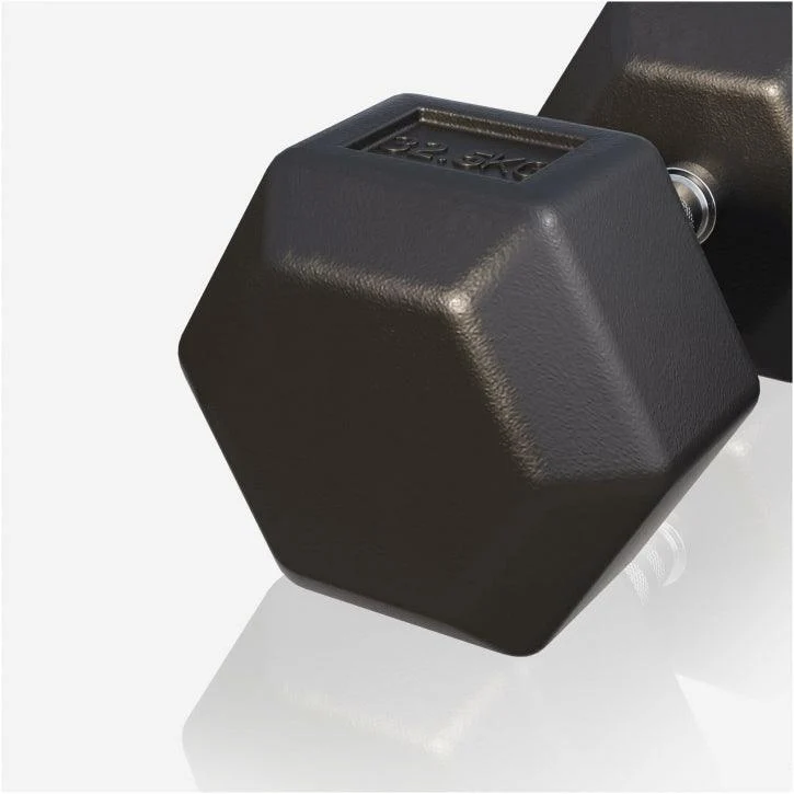 Kurzhantel Hexagon Gummi 2 - 50 kg