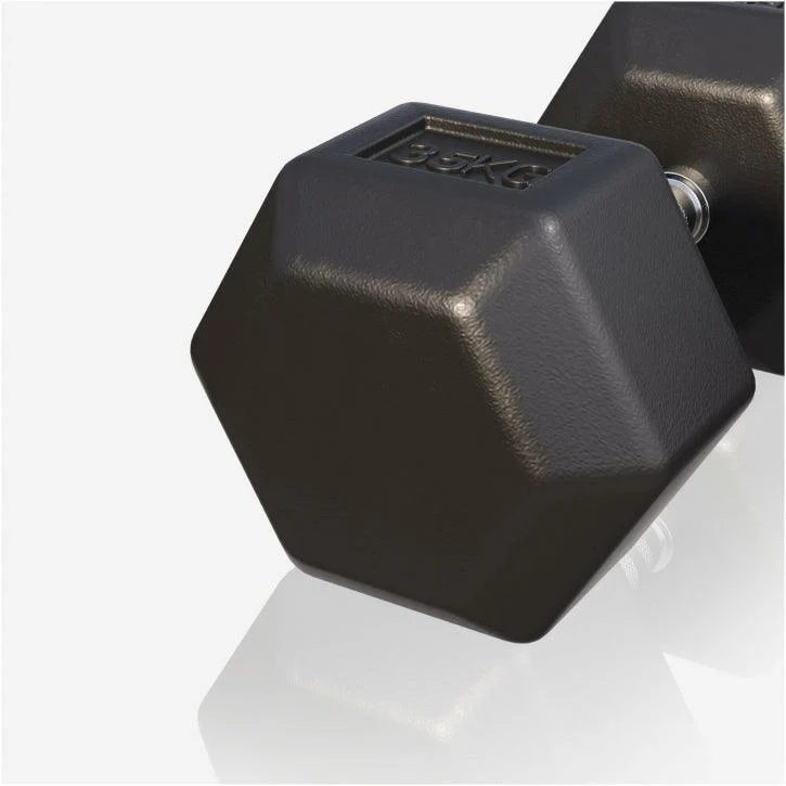Kurzhantel Hexagon Gummi 2 - 50 kg