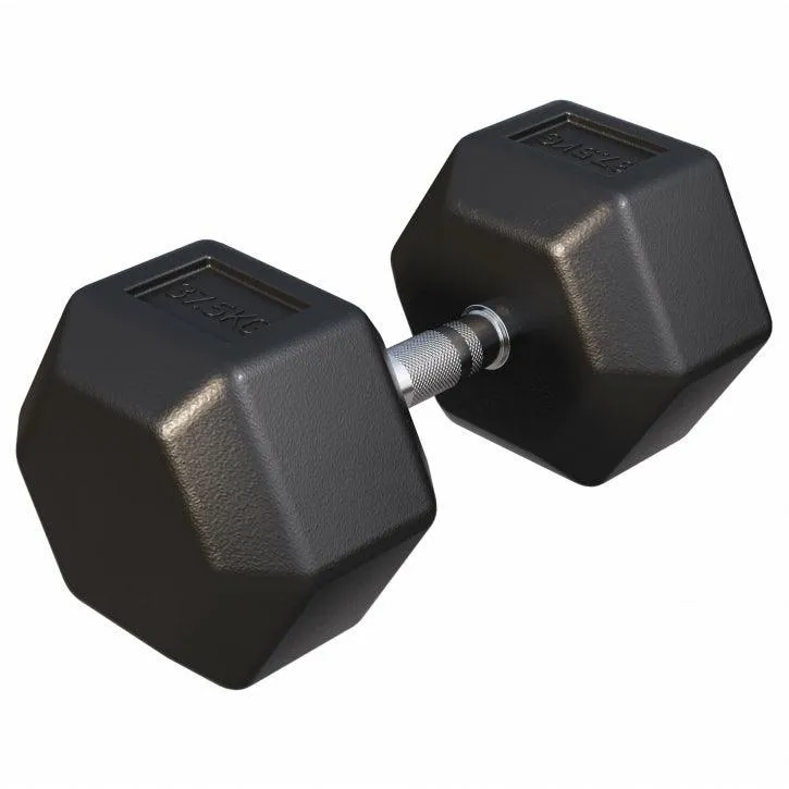 Kurzhantel Hexagon Gummi 2 - 50 kg