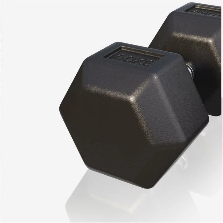 Kurzhantel Hexagon Gummi 2 - 50 kg