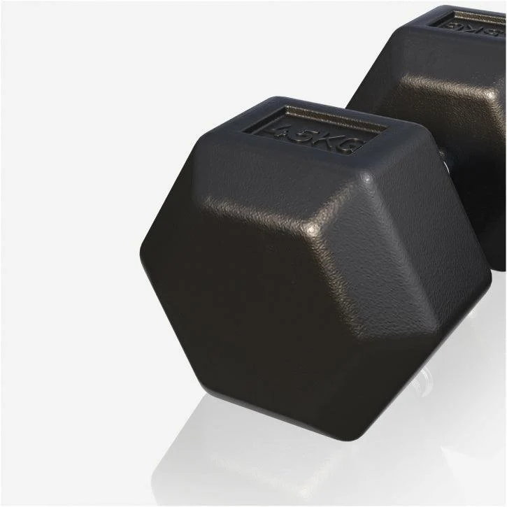 Kurzhantel Hexagon Gummi 2 - 50 kg