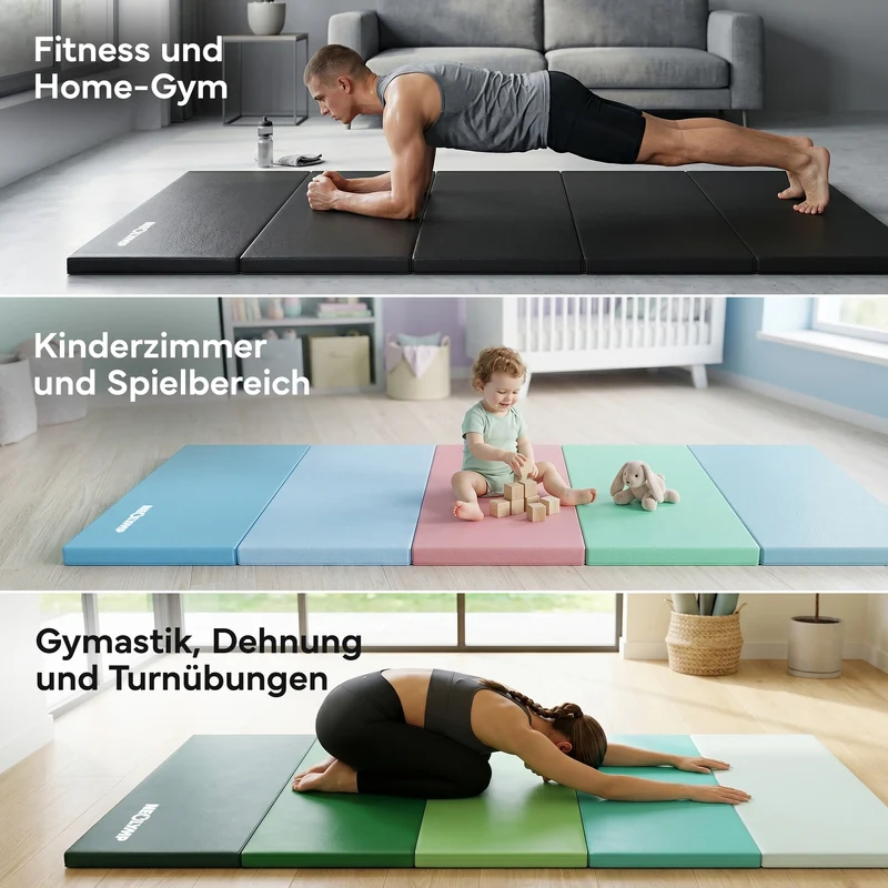Turnmatte - faltbar mit Tragefunktion