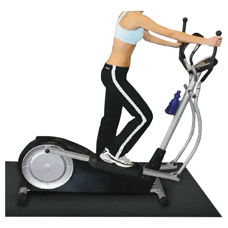 FITMatts Exercise Equipment Mat, Durable PVC Floor Protector For Cardio Equipment, 36 X 48 Inches