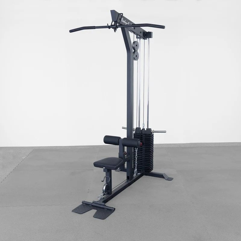 Body-Solid Lat Machine with Weight Stack