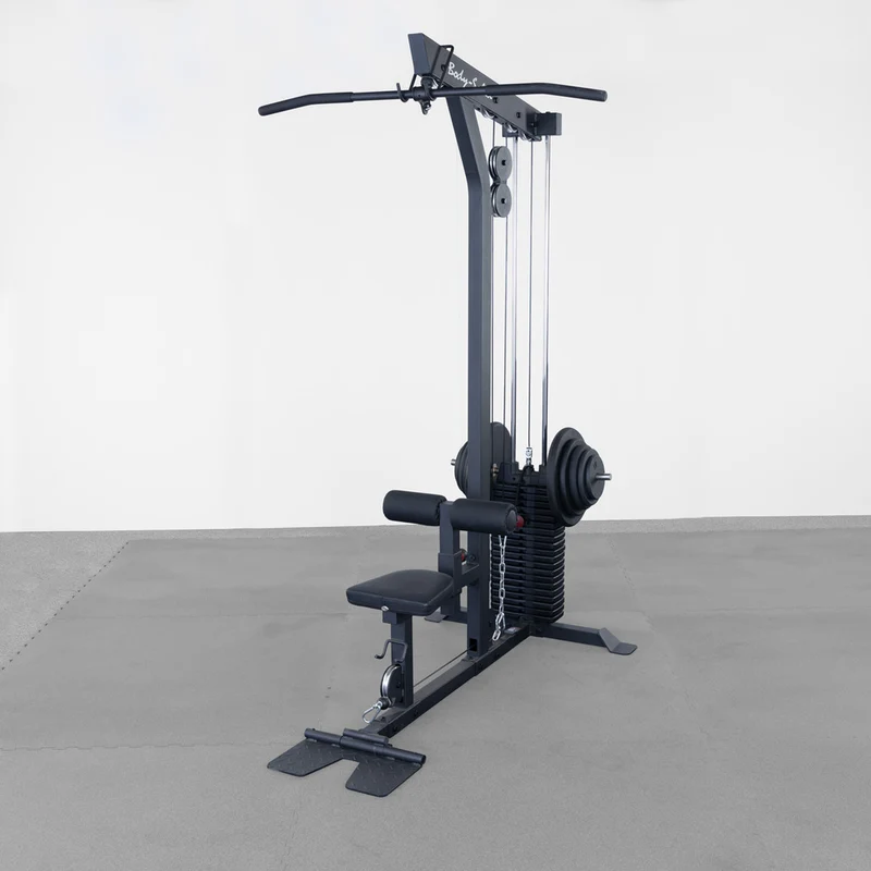 Body-Solid Lat Machine with Weight Stack