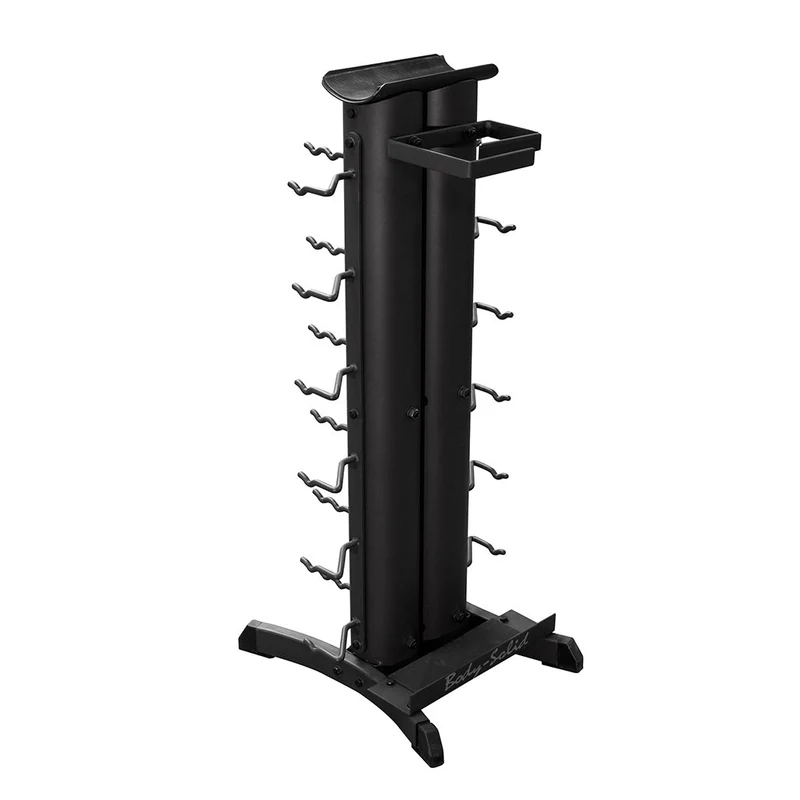 Compact Body-Solid Vertical Gym Storage Rack For Cable Handles, Straps & Attachments