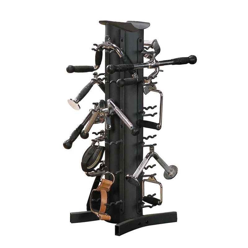 Compact Body-Solid Vertical Gym Storage Rack For Cable Handles, Straps & Attachments