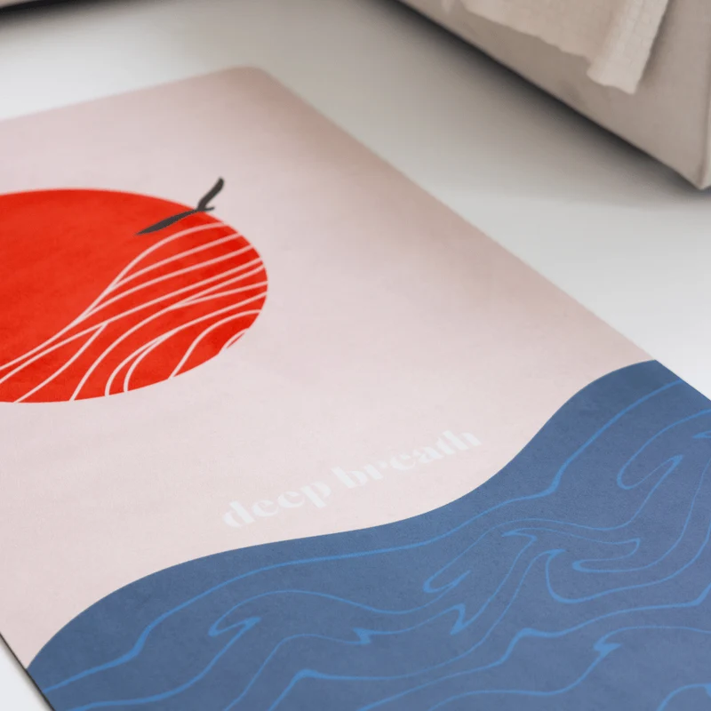 Training and Yoga Mat - Red Sun XL