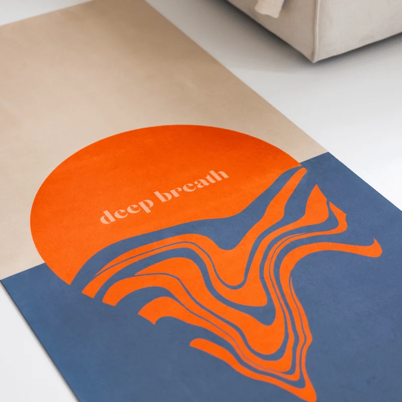 Training and Yoga Mat - Orange Sun XL