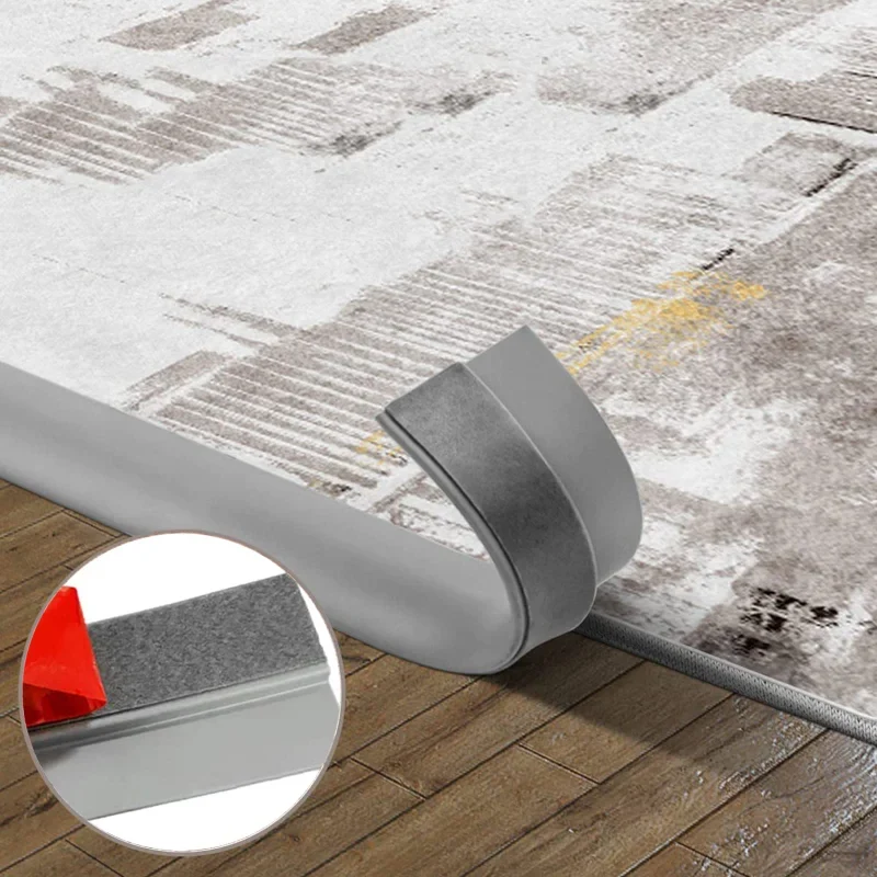 Vinyl Floor Transition Strip, Self-Adhesive PVC Reducer For 3-10mm Gaps, 1M/2M