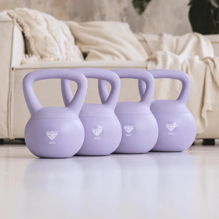 4 Soft Kettlebells - Purple Bundle