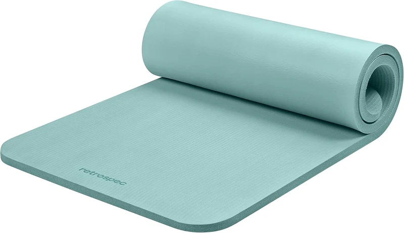 Extra Thick Yoga Mat, 1-Inch Non-Slip Pilates & Fitness Mat With Carrying Strap