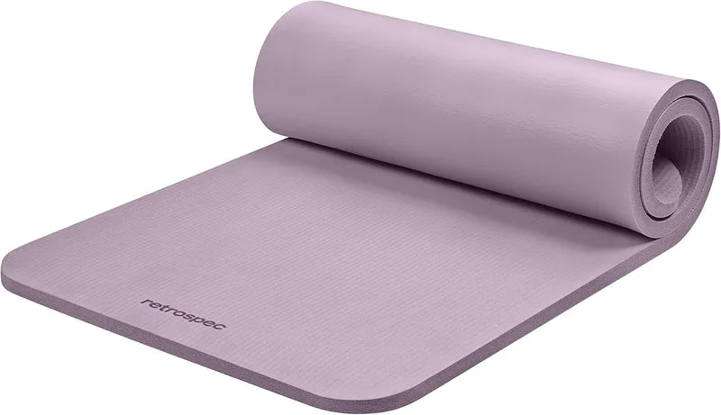 Extra Thick Yoga Mat, 1-Inch Non-Slip Pilates & Fitness Mat With Carrying Strap