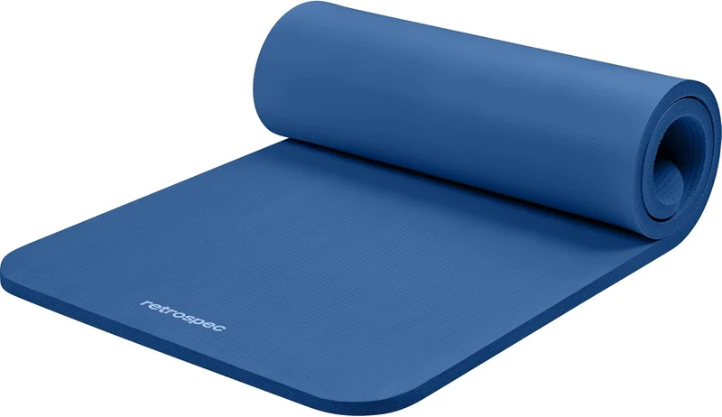 Extra Thick Yoga Mat, 1-Inch Non-Slip Pilates & Fitness Mat With Carrying Strap