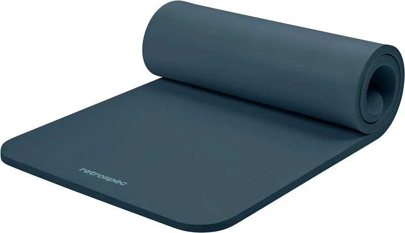 Extra Thick Yoga Mat, 1-Inch Non-Slip Pilates & Fitness Mat With Carrying Strap