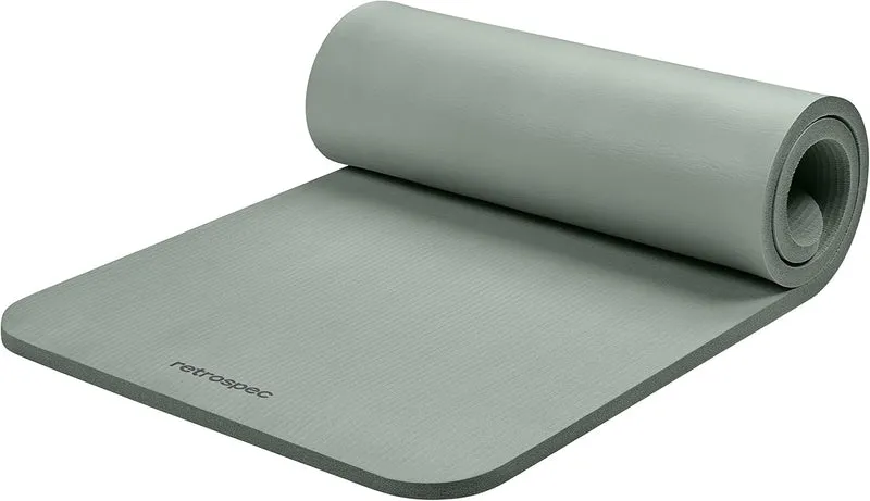 Extra Thick Yoga Mat, 1-Inch Non-Slip Pilates & Fitness Mat With Carrying Strap